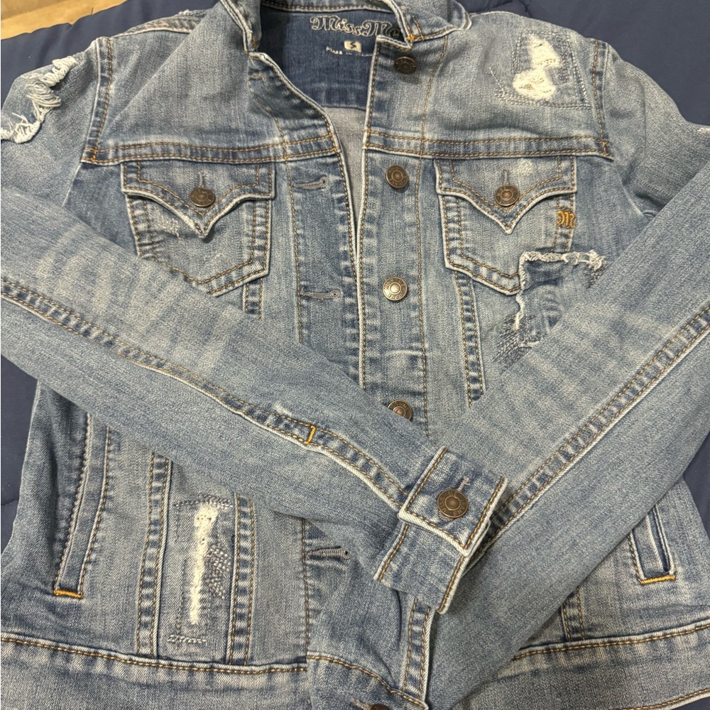 Miss Me Light Blue Denim Jacket